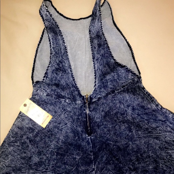 plus size denim skater dress